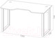 Миниатюра изображения товара Компьютерный стол Сокол-Мебель КСТ-19 (белый)