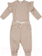 Миниатюра изображения товара Комплект одежды для малышей Amarobaby Fashion / AB-OD21-FS2/03-56 (бежевый, р. 56)