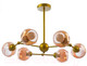 Миниатюра изображения товара Люстра Aitin-Pro НПБ K121/6 (золото/коричневый)
