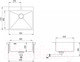 Миниатюра изображения товара Мойка кухонная Aquasanita Steel Aira AIR100N-T (графит)