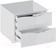 Миниатюра изображения товара Прикроватная тумба ТриЯ Глосс ТД-319.03.01 (белый глянец/стекло)