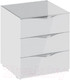 Миниатюра изображения товара Прикроватная тумба ТриЯ Глосс ТД-319.03.02 (белый глянец/стекло)