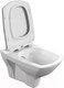 Миниатюра изображения товара Унитаз подвесной с инсталляцией Cersanit Carina S-MZ-CARINA-XL-COn-S-DL-w + 525 040000 + D3 040033