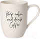 Миниатюра изображения товара Кружка Villeroy & Boch Keep Calm and Drink Coffee / 10-1621-9652