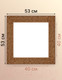 Миниатюра изображения товара Рамка Декарт 40x40 8Л2589 (коричневый с перламутром)