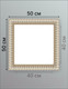 Миниатюра изображения товара Рамка Декарт 40x40 8Л2588 (белый с золотом)