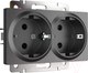 Миниатюра изображения товара Розетка Werkel W1172004 / a050745 (графит рифленый)