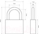 Миниатюра изображения товара Замок навесной Стандарт HG-360