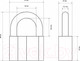 Миниатюра изображения товара Замок навесной Стандарт AL-770