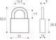 Миниатюра изображения товара Замок навесной Стандарт HG-330