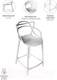 Миниатюра изображения товара Стул барный Bradex Masters FR 0210 (серый)
