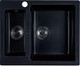 Миниатюра изображения товара Мойка кухонная БелЭворс Duet R (черный, без сифона)