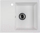 Миниатюра изображения товара Мойка кухонная БелЭворс Mila R (белый, без сифона)
