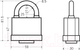 Миниатюра изображения товара Замок навесной Аллюр ВС1Ч-375П / AL-796548