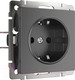 Миниатюра изображения товара Розетка Werkel W1171004 / a050761 (графит рифленый)