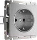 Миниатюра изображения товара Розетка Werkel W1171009 / a051368 (серебристый рифленый)