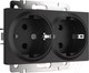 Миниатюра изображения товара Розетка Werkel W1172008 / a051623 (черный матовый)
