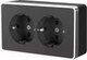 Миниатюра изображения товара Розетка Werkel Gallant W5072135 / a050977 (черный/хром)