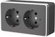 Миниатюра изображения товара Розетка Werkel Gallant W5072104 / a051342 (графит рифленый)