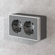Миниатюра изображения товара Розетка Werkel Gallant W5072104 / a051342 (графит рифленый)