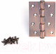 Миниатюра изображения товара Петля дверная Apecs 100x70x3-B4-Steel-ac (медь)
