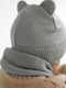 Миниатюра изображения товара Шапочка для малышей Amarobaby Pure Love Bear / AB-OD21-PLB16/11-42 (серый, р-р 42-44)
