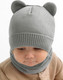 Миниатюра изображения товара Шапочка для малышей Amarobaby Pure Love Bear / AB-OD21-PLB16/11-42 (серый, р-р 42-44)
