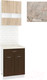 Миниатюра изображения товара Комплект кухонных модулей Кортекс-мебель Корнелия Экстра 60р1ш2д (дуб сонома/венге/марсель)