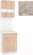 Миниатюра изображения товара Комплект кухонных модулей Кортекс-мебель Корнелия Экстра 60р1ш2д (дуб сонома/марсель)