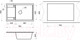 Миниатюра изображения товара Мойка кухонная GRANULA GR-7805 (арктик)