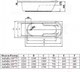 Миниатюра изображения товара Ванна акриловая Alba Spa Arabella 160x75 (с ножками)