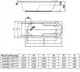Миниатюра изображения товара Ванна акриловая Alba Spa Arabella 170x75 (с экраном и каркасом)