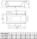 Миниатюра изображения товара Ванна акриловая Alba Spa Impero 180x80