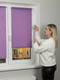 Миниатюра изображения товара Рулонная штора Lm Decor Жаккард LM 66-24 38x160 (фиолетовый)
