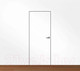 Миниатюра изображения товара Дверь межкомнатная скрытая Velldoris Invisible с четвертью замок, вр. п/скр.НН-18 петли 80x200 левая (под покраску)