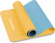 Миниатюра изображения товара Коврик для йоги и фитнеса Indigo Sport TPE IN106 (желтый/голубой)