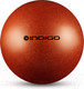 Миниатюра изображения товара Мяч для художественной гимнастики Indigo Sport IN118 (оранжевый с блестками)