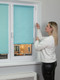Миниатюра изображения товара Рулонная штора Lm Decor Жаккард LM 66-18 57x160 (лазурный)