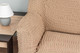 Миниатюра изображения товара Чехол на угловой диван Софатэкс Люкс ПО-2 с оборкой / 00867 (капучино)