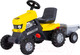Миниатюра изображения товара Каталка детская Полесье Turbo Трактор с педалями и полуприцепом / 89328 (желтый)