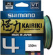 Миниатюра изображения товара Леска плетеная Shimano Kairiki 4 PE 0.28мм / LDM54TE4028015M (150м, разноцветный)