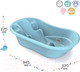 Миниатюра изображения товара Ванночка детская Kidwick Лайнер / KW230206 (с термометром, голубой/темно-голубой)