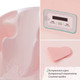 Миниатюра изображения товара Ванночка детская Kidwick Лайнер / KW230306 (с термометром, розовый/темно-розовый)