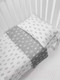 Миниатюра изображения товара Комплект постельный для малышей Amarobaby Baby Boom / КПБ-3 Короны (серый)