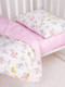 Миниатюра изображения товара Комплект постельный для малышей Amarobaby Мышата в облаках / AMARO-3003-MvO (розовый)