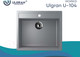 Миниатюра изображения товара Мойка кухонная Ulgran U-104 (309 темно-серый)