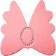 Миниатюра изображения товара Накладка декоративная для мебели Лель Бант со стразами 002.4 (светло-розовый)