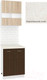 Миниатюра изображения товара Комплект кухонных модулей Кортекс-мебель Корнелия Экстра 60рс2д (дуб сонома/венге/королевский опал)