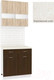 Миниатюра изображения товара Комплект кухонных модулей Кортекс-мебель Корнелия Экстра 80р1ш (дуб сонома/венге/королевский опал)