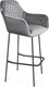 Миниатюра изображения товара Стул барный Sheffilton SHT-ST38/S29 (угольно-серый/черный муар)